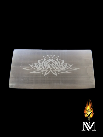 Lotus Selenite Charging plate