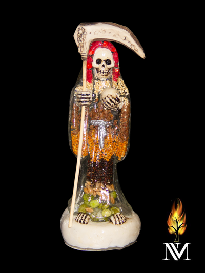 Santa Muerte 6-inch Prepared Robe Statue